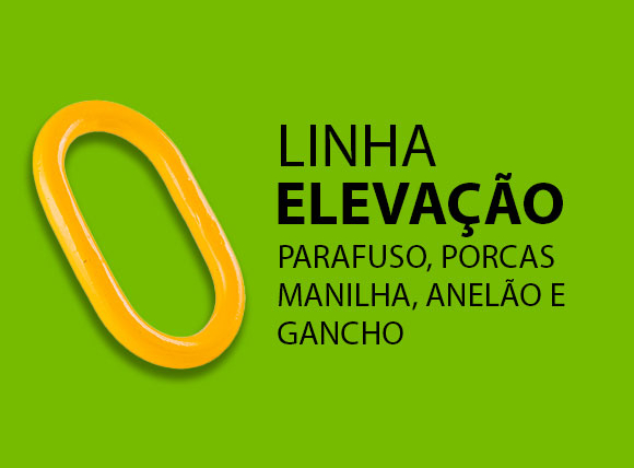 Linha Elevação – Parafuso, Porcas, Manilha, Anelão e Gancho
